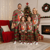 Mele Kalikimaka Hawaii Christmas Maile Lei Christmas Pajama Set Tropical Santa LT7 - Polynesian Pride