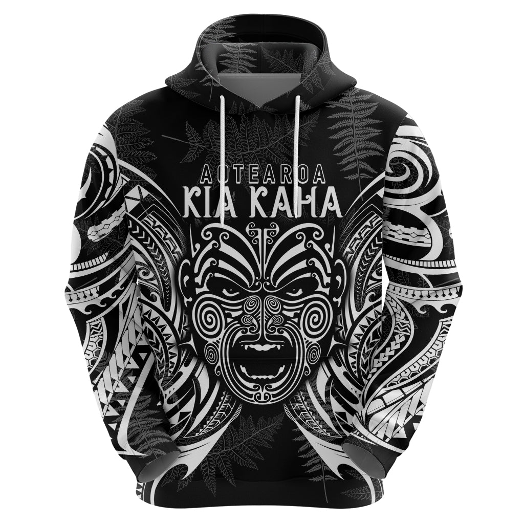 Custom New Zealand Rugby Hoodie 2023 World Cup Aotearoa Haka Face LT7 - Polynesian Pride