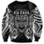 Custom New Zealand Rugby Sweatshirt 2023 World Cup Aotearoa Haka Face LT7 Unisex Black - Polynesian Pride