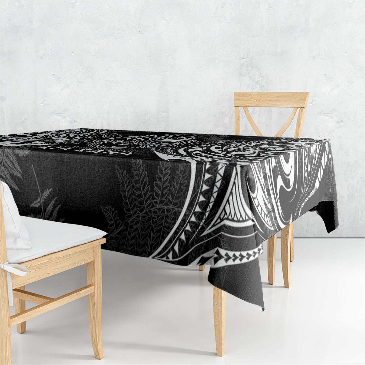 New Zealand Rugby Tablecloth 2023 World Cup Aotearoa Haka Face LT7 - Polynesian Pride