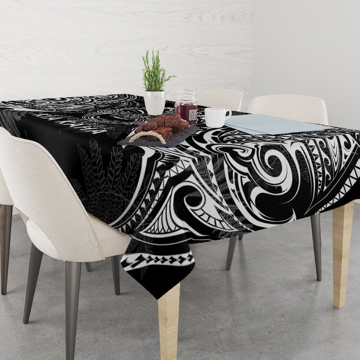 New Zealand Rugby Tablecloth 2023 World Cup Aotearoa Haka Face LT7 - Polynesian Pride