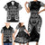 New Zealand Rugby Family Matching Short Sleeve Bodycon Dress and Hawaiian Shirt 2023 World Cup Aotearoa Create History LT7 - Polynesian Pride