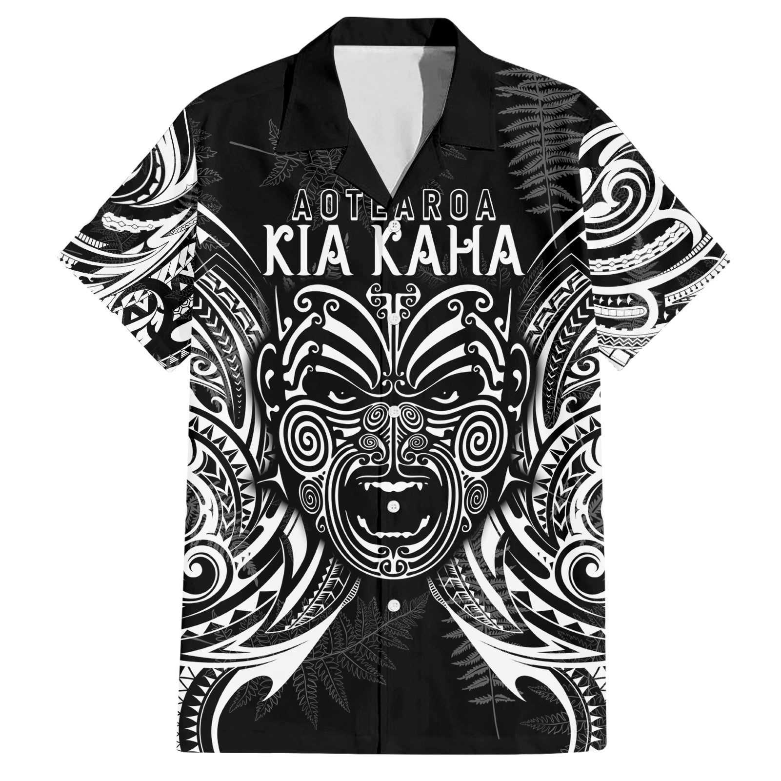 New Zealand Rugby Hawaiian Shirt 2023 World Cup Aotearoa Create History LT7 Black - Polynesian Pride