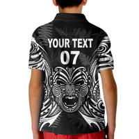 New Zealand Rugby Kid Polo Shirt 2023 World Cup Aotearoa Create History LT7 - Polynesian Pride