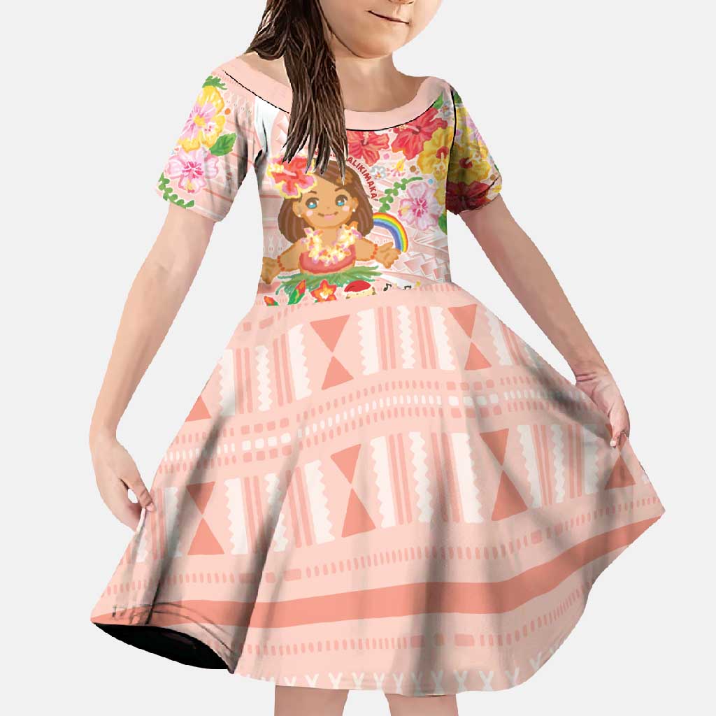 Aloha Hawaii Family Matching Short Sleeve Bodycon Dress and Hawaiian Shirt Kawaii Mele Kalikimaka - Pastel Fever