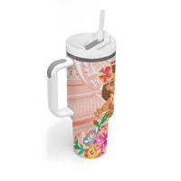 Aloha Hawaii Tumbler With Handle Kawaii Mele Kalikimaka - Pastel Fever
