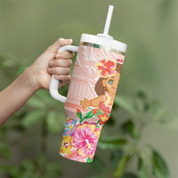 Aloha Hawaii Tumbler With Handle Kawaii Mele Kalikimaka - Pastel Fever