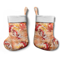 Orange Palaka Hawaii Aloha Christmas Stocking Koi Pond Mix Japanese Maple - Polynesian Pride