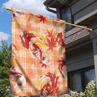 Orange Palaka Hawaii Aloha Garden Flag Koi Pond Mix Japanese Maple - Polynesian Pride