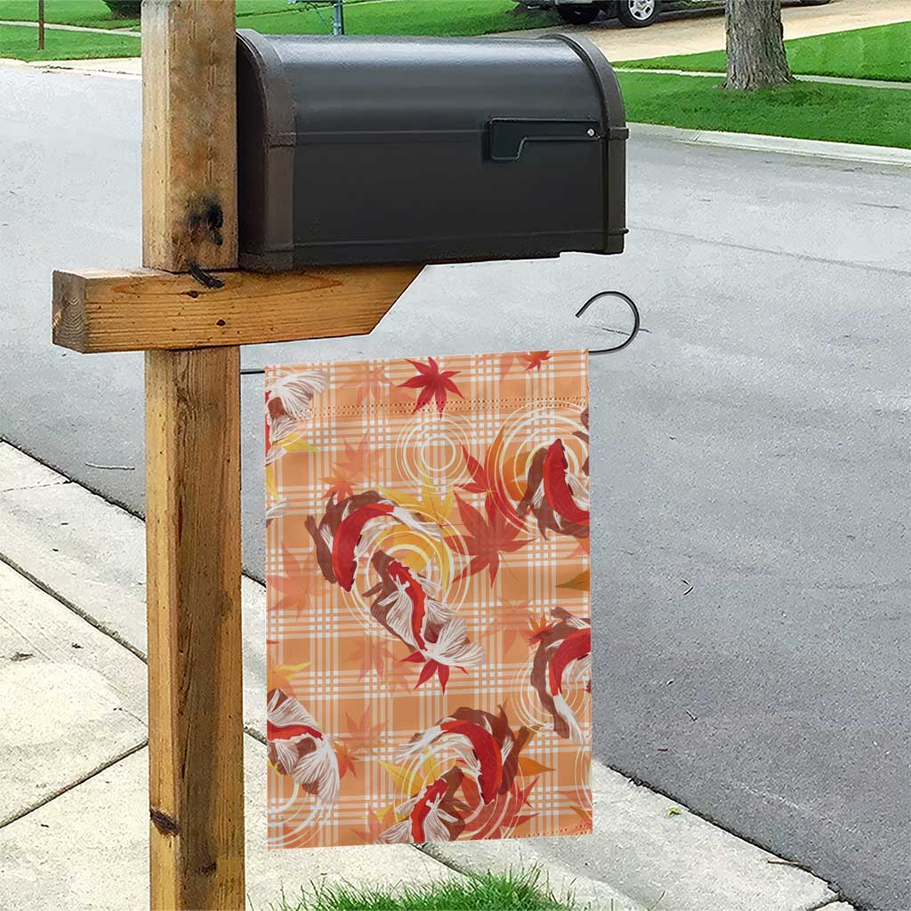 Orange Palaka Hawaii Aloha Garden Flag Koi Pond Mix Japanese Maple - Polynesian Pride
