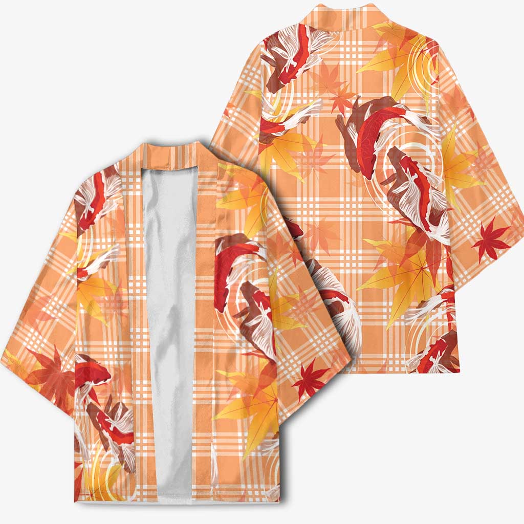 Orange Palaka Hawaii Aloha Kimono Koi Pond Mix Japanese Maple - Polynesian Pride