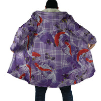 Lavender Palaka Hawaii Aloha Cloak Koi Pond Mix Orchids - Polynesian Pride