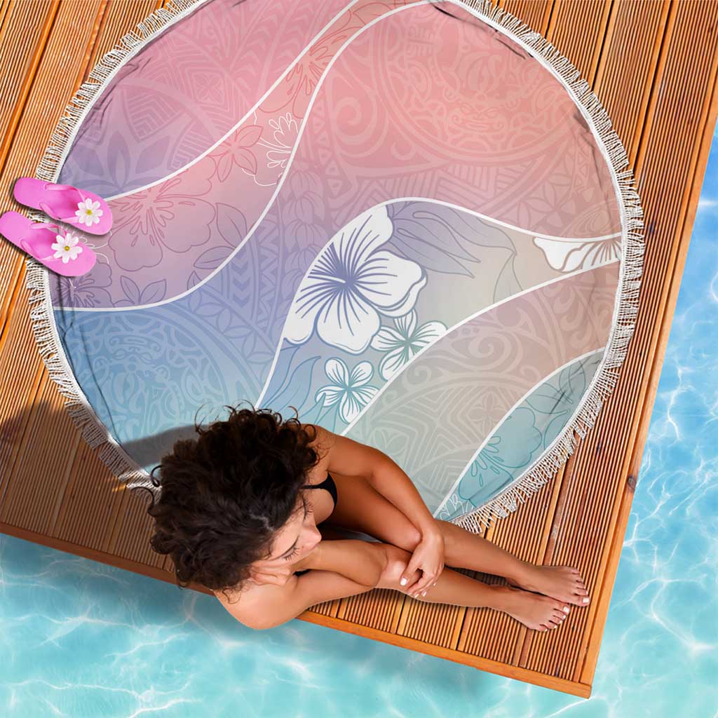 Aloha Hawaii Floral Tapa Beach Blanket Patchwork Pastel Candy - Polynesian Pride