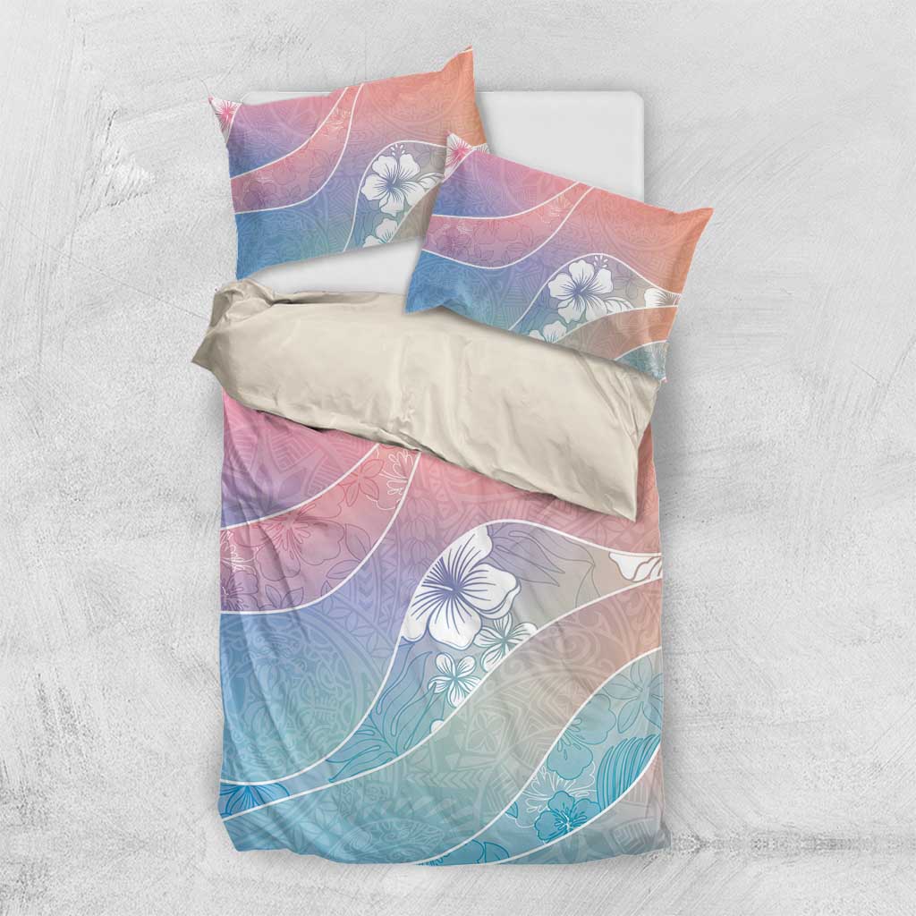 Aloha Hawaii Floral Tapa Bedding Set Patchwork Pastel Candy - Polynesian Pride