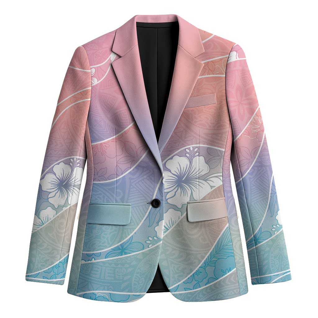Aloha Hawaii Floral Tapa Blazer Patchwork Pastel Candy - Polynesian Pride