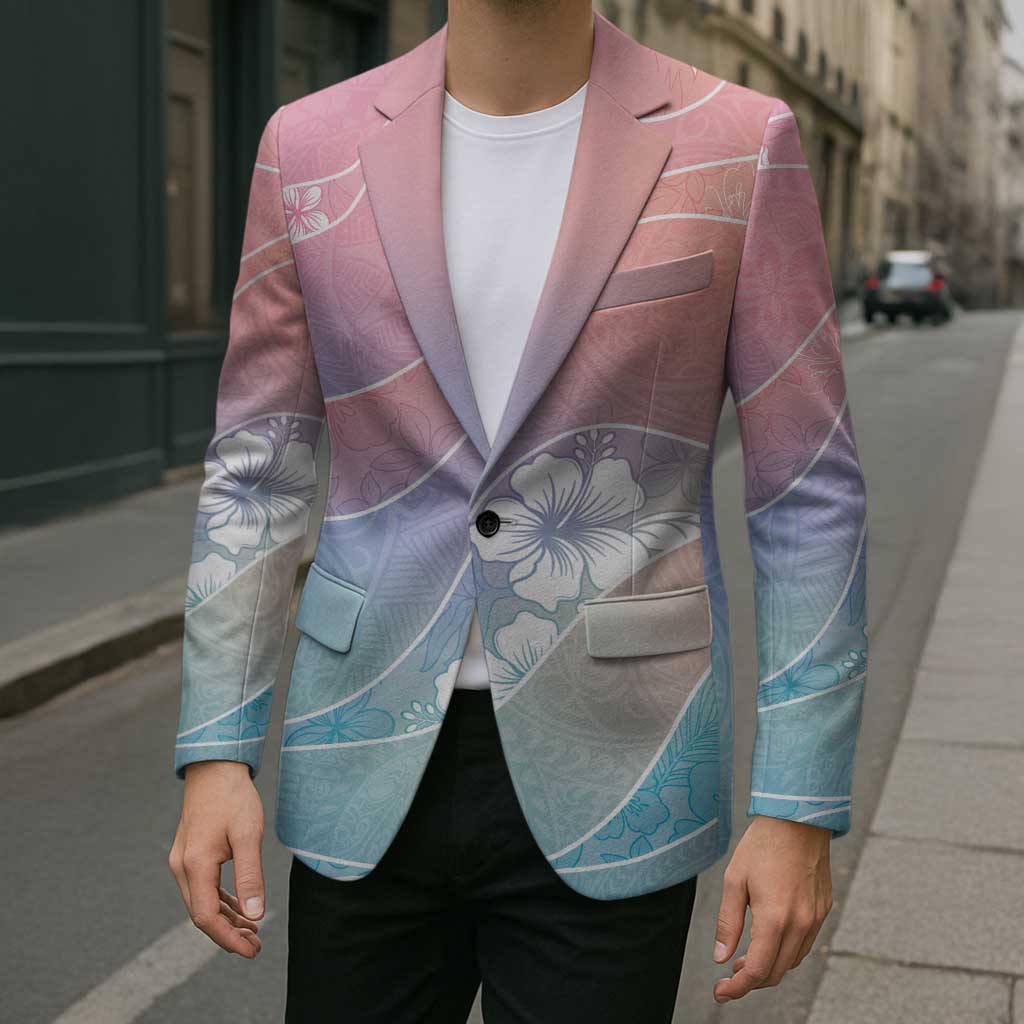 Aloha Hawaii Floral Tapa Blazer Patchwork Pastel Candy - Polynesian Pride