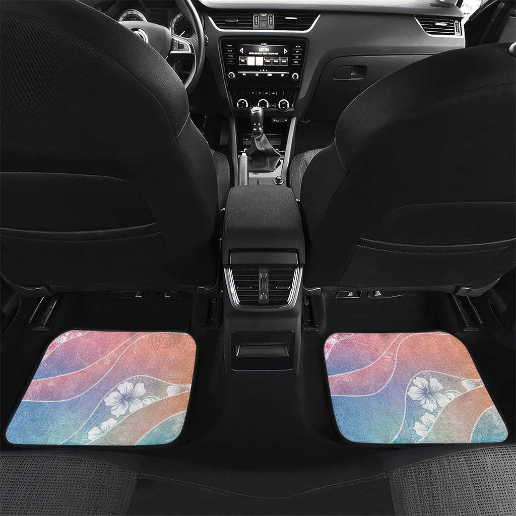 Aloha Hawaii Floral Tapa Car Mats Patchwork Pastel Candy - Polynesian Pride