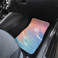 Aloha Hawaii Floral Tapa Car Mats Patchwork Pastel Candy - Polynesian Pride