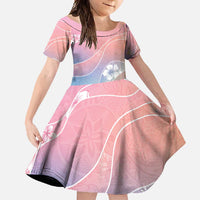 Aloha Hawaii Floral Tapa Family Matching Mermaid Dress and Hawaiian Shirt Patchwork Pastel Candy - Polynesian Pride