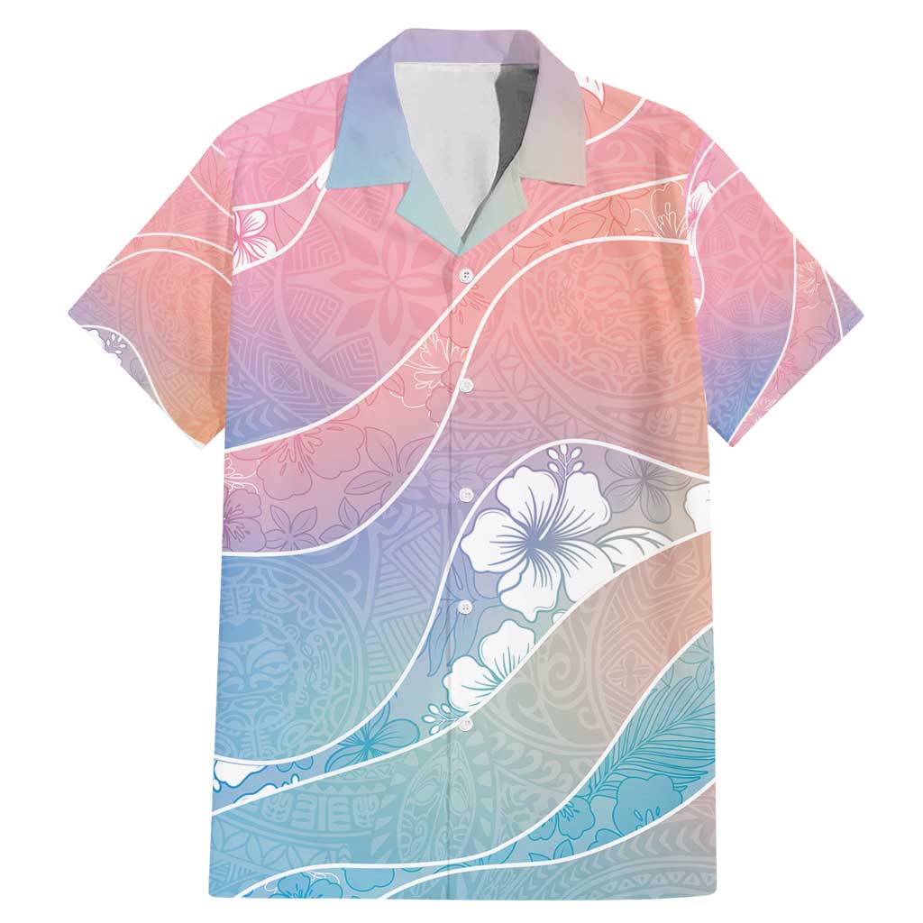 Aloha Hawaii Floral Tapa Family Matching Mermaid Dress and Hawaiian Shirt Patchwork Pastel Candy - Polynesian Pride