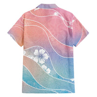 Aloha Hawaii Floral Tapa Family Matching Summer Maxi Dress and Hawaiian Shirt Patchwork Pastel Candy - Polynesian Pride