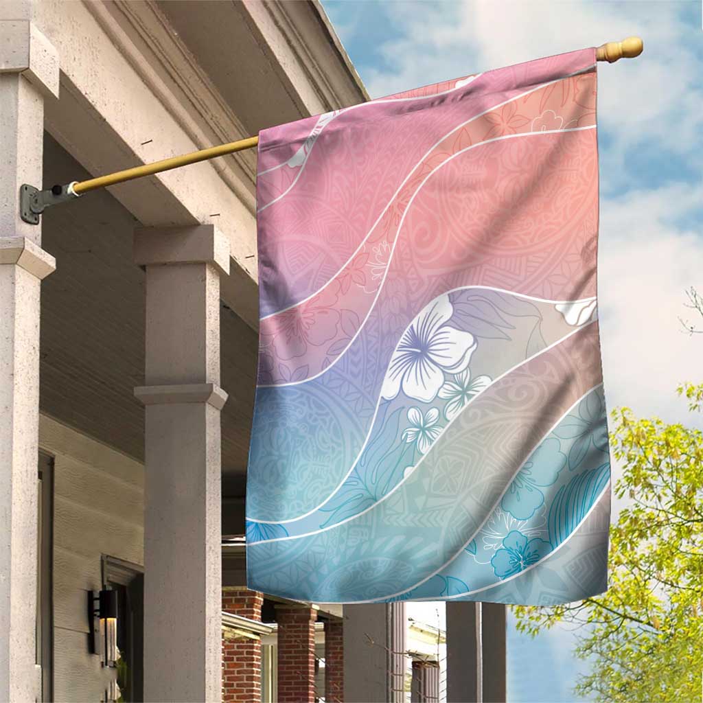 Aloha Hawaii Floral Tapa Garden Flag Patchwork Pastel Candy - Polynesian Pride