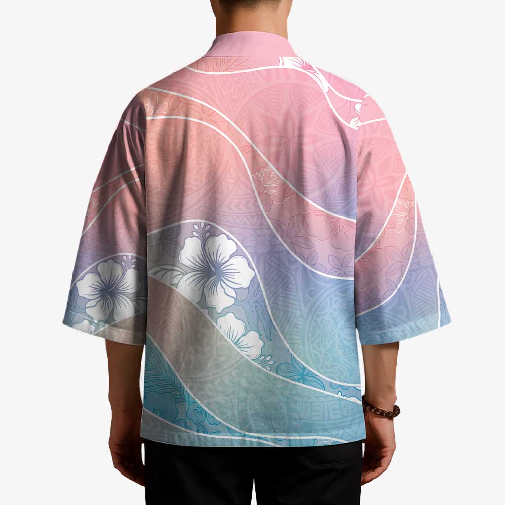 Aloha Hawaii Floral Tapa Kimono Patchwork Pastel Candy - Polynesian Pride