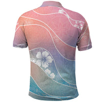 Aloha Hawaii Floral Tapa Polo Shirt Patchwork Pastel Candy - Polynesian Pride