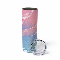 Aloha Hawaii Floral Tapa Skinny Tumbler Patchwork Pastel Candy - Polynesian Pride