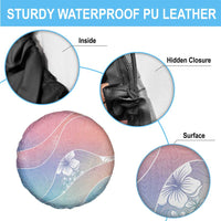 Aloha Hawaii Floral Tapa Spare Tire Cover Patchwork Pastel Candy - Polynesian Pride