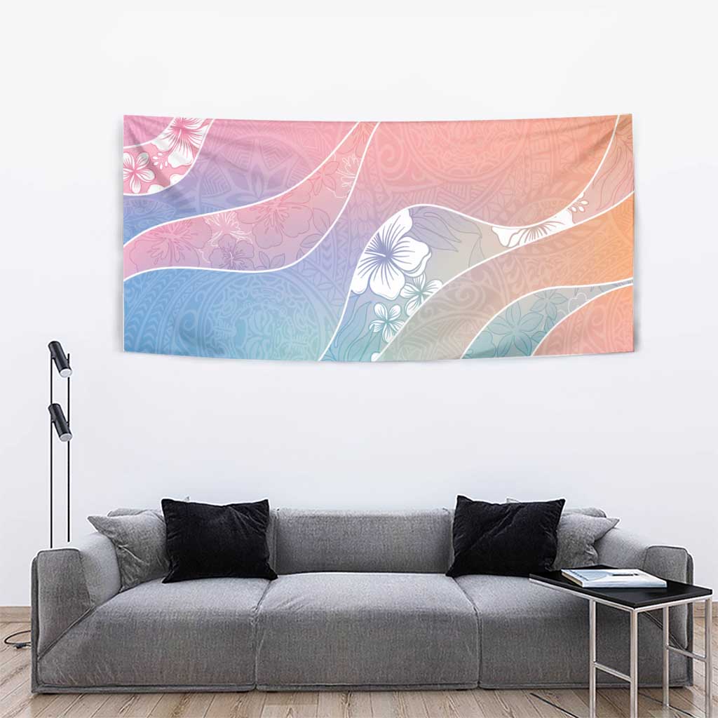 Aloha Hawaii Floral Tapa Tapestry Patchwork Pastel Candy - Polynesian Pride