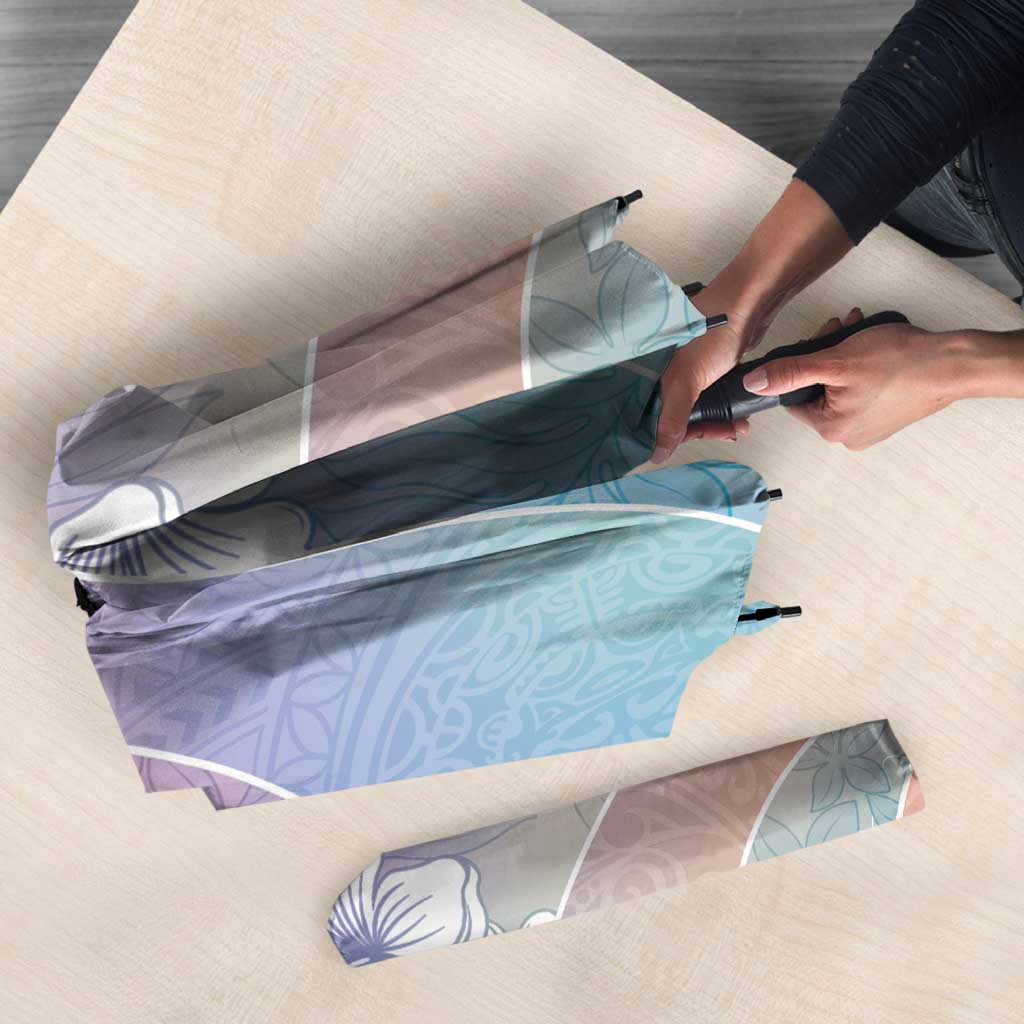 Aloha Hawaii Floral Tapa Umbrella Patchwork Pastel Candy - Polynesian Pride