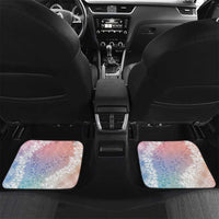 Hawaii Aloha Plumeria Lei Pastel Candy Palaka Car Mats - Polynesian Pride