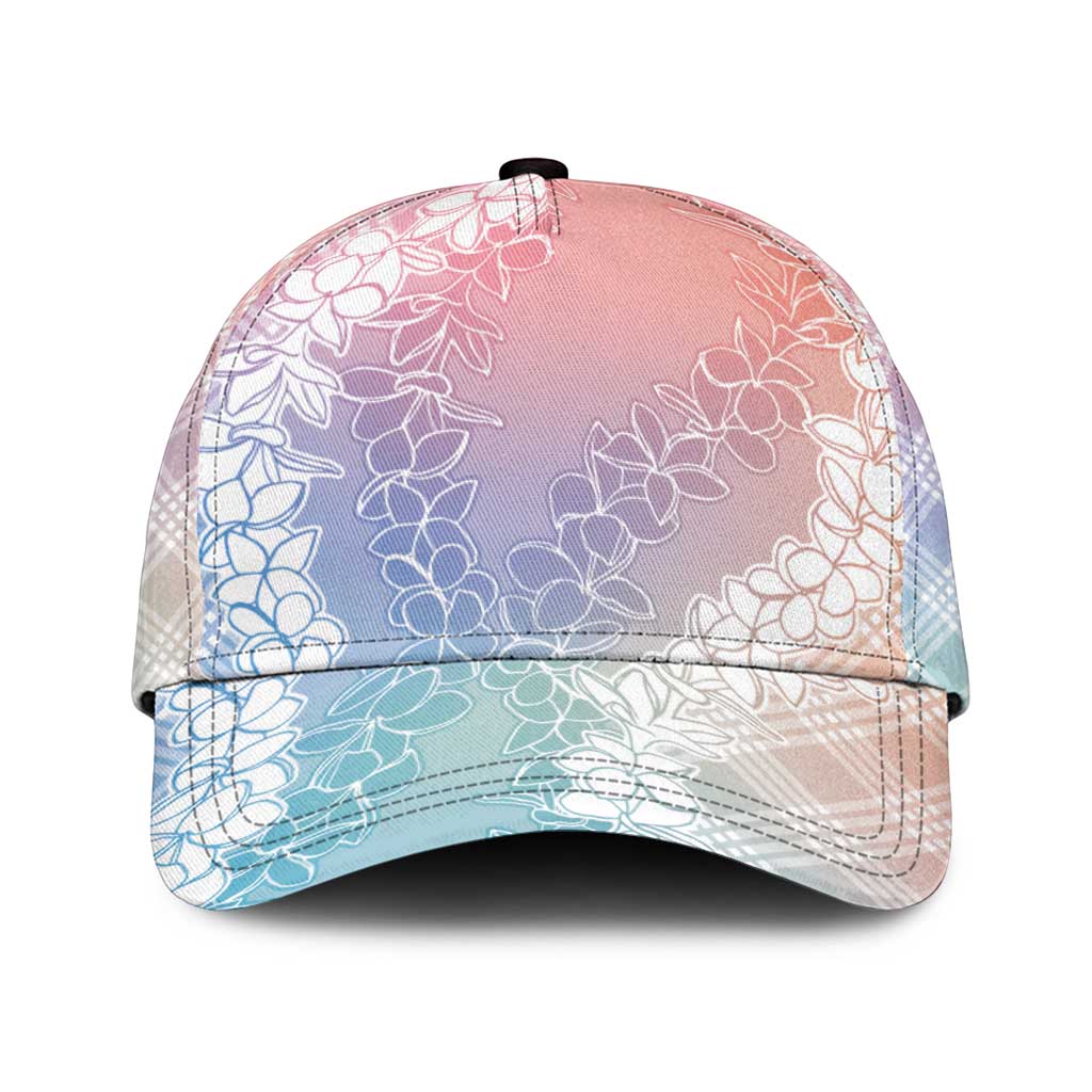 Hawaii Aloha Plumeria Lei Pastel Candy Palaka Classic Cap - Polynesian Pride