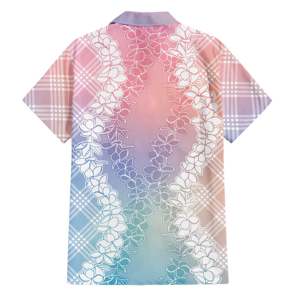 Hawaii Aloha Plumeria Lei Pastel Candy Palaka Family Matching Puletasi and Hawaiian Shirt LT7 - Polynesian Pride