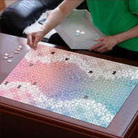 Hawaii Aloha Plumeria Lei Pastel Candy Palaka Puzzle - Polynesian Pride