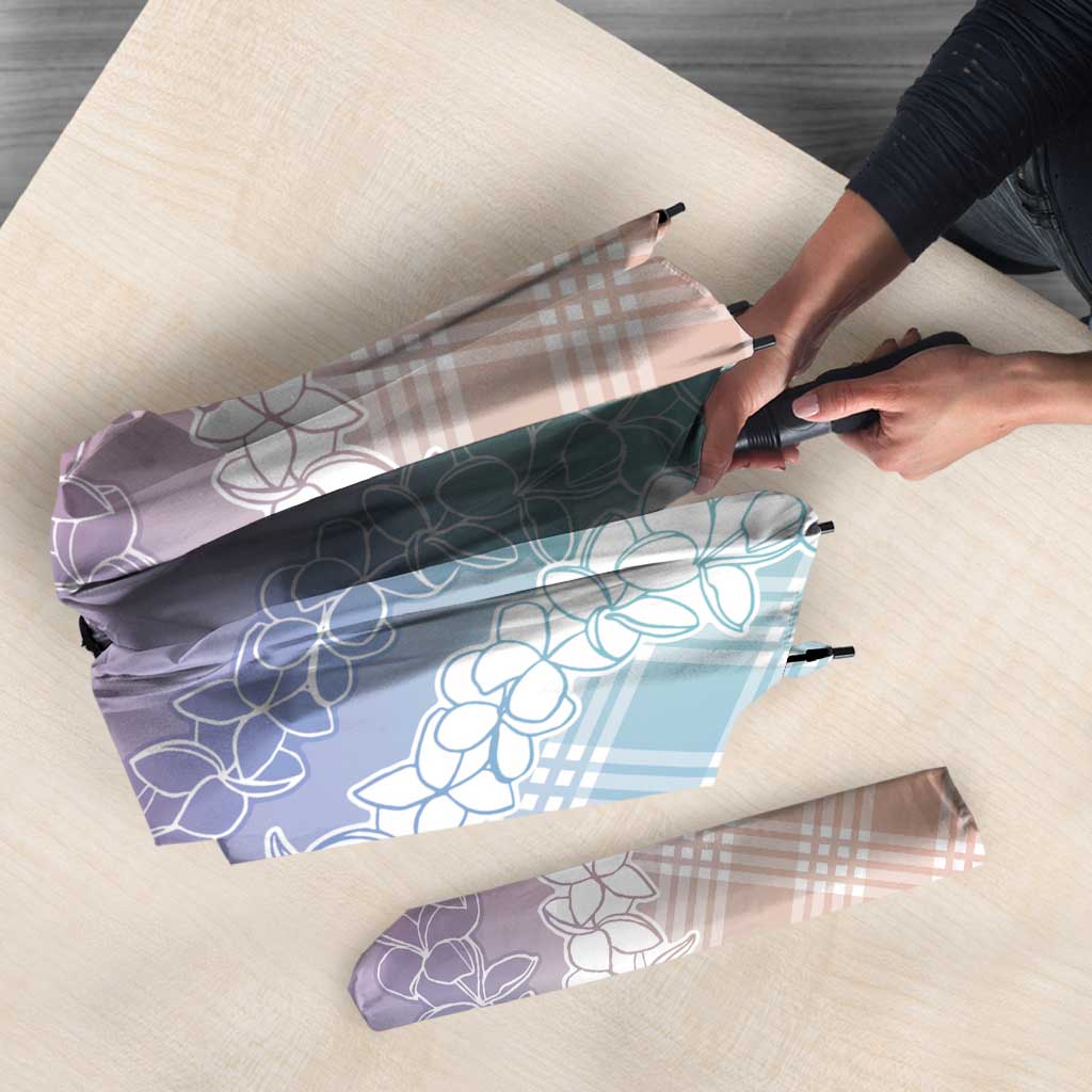 Hawaii Aloha Plumeria Lei Pastel Candy Palaka Umbrella - Polynesian Pride