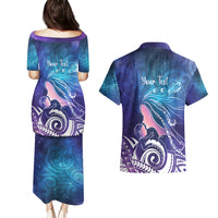 New Zealand Mother's Day Couples Matching Puletasi and Hawaiian Shirt Maori Hari Ra Mama LT7 - Polynesian Pride