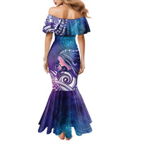 New Zealand Mother's Day Family Matching Mermaid Dress and Hawaiian Shirt Maori Hari Ra Mama LT7 - Polynesian Pride