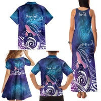 New Zealand Mother's Day Family Matching Tank Maxi Dress and Hawaiian Shirt Maori Hari Ra Mama LT7 - Polynesian Pride