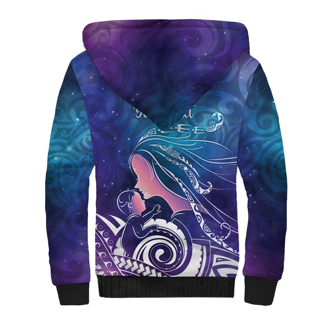 New Zealand Mother's Day Sherpa Hoodie Maori Hari Ra Mama