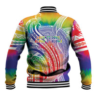 Aloha Pride Rainbow Tie Dye Baseball Jacket Humpback Whale - Love is Love
