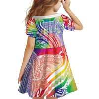 Aloha Pride Rainbow Tie Dye Family Matching Tank Maxi Dress and Hawaiian Shirt Humpback Whale - Love is Love