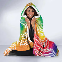 Aloha Pride Rainbow Tie Dye Hooded Blanket Humpback Whale - Love is Love