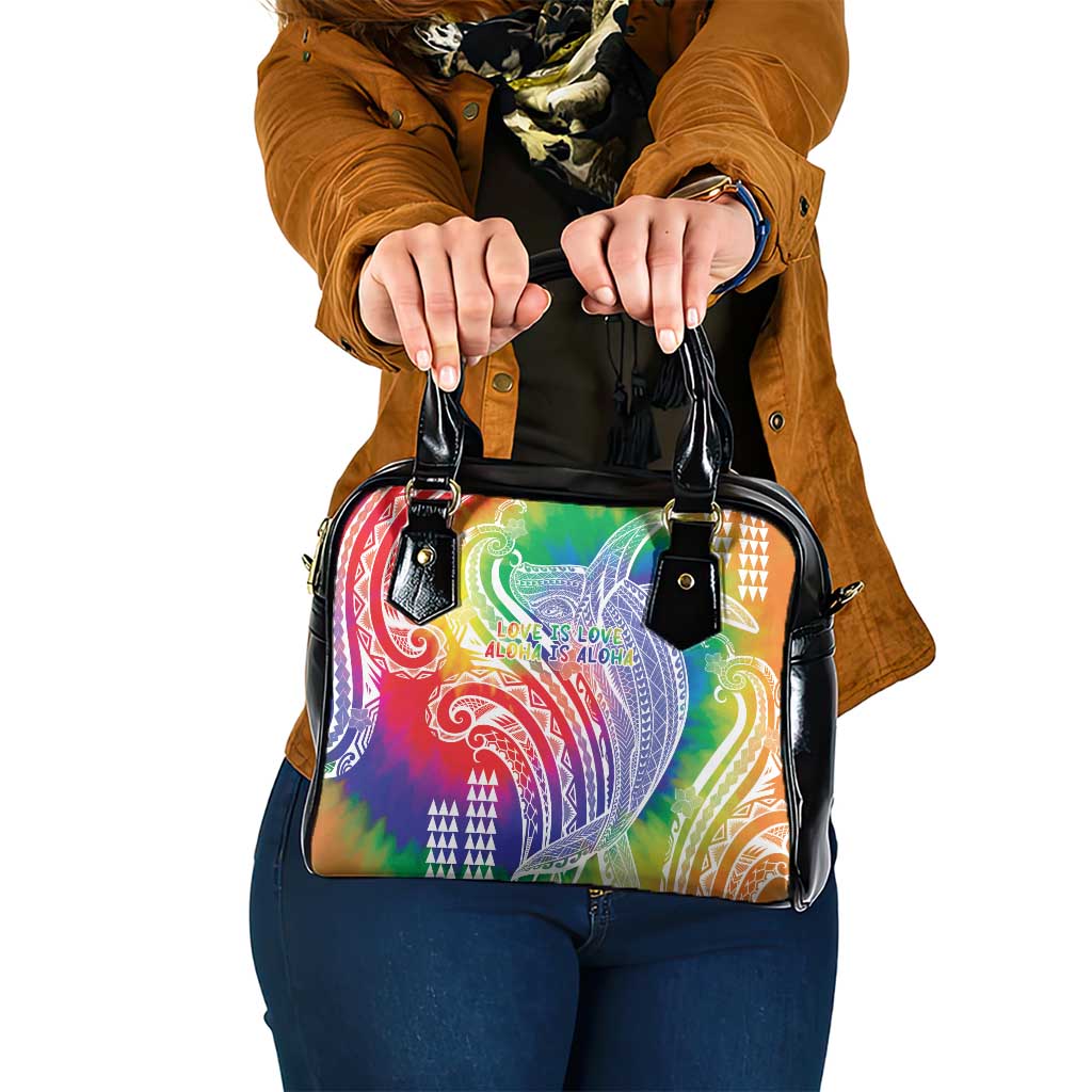 Aloha Pride Rainbow Tie Dye Shoulder Handbag Humpback Whale - Love is Love