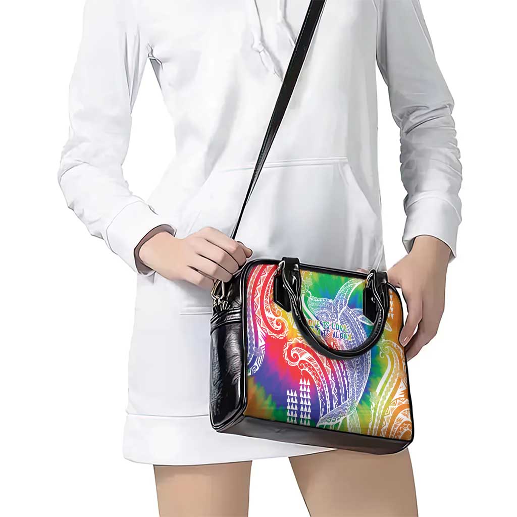 Aloha Pride Rainbow Tie Dye Shoulder Handbag Humpback Whale - Love is Love
