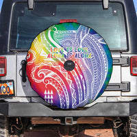 Aloha Pride Rainbow Tie Dye Spare Tire Cover Humpback Whale - Love is Love