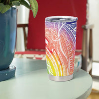 Aloha Pride Rainbow Tie Dye Tumbler Cup Humpback Whale - Love is Love LT7 - Polynesian Pride