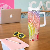 Aloha Pride Rainbow Tie Dye Tumbler With Handle Humpback Whale - Love is Love LT7 - Polynesian Pride