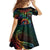 Hawaii Pride Family Matching Off The Shoulder Long Sleeve Dress and Hawaiian Shirt Rainbow Swirls